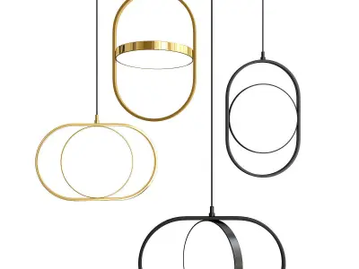 Super Exclusive Pendant Lights Set 2 3D model