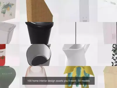 100 home interior design assets you ll need 3D Model Pack