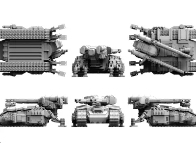 Tempest Legion and Black Knights - Skorpios Battle Tank 3D print model