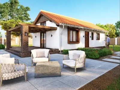 Lumion Exterior Scene House 02 3D model 3D model