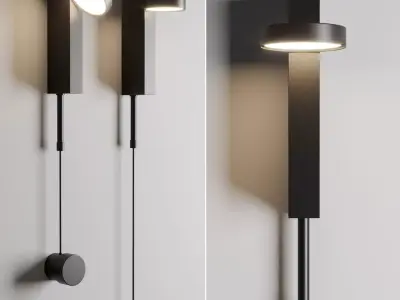 DENZIL wall light Low-poly 3D model