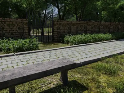 Park Scene 3D model