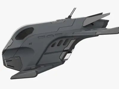 Sci-Fi Drone 2 3D model