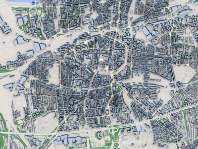 Dortmund City Germany 3D model