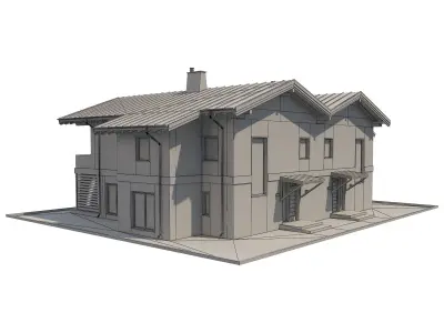 Chalet House 6 3D model