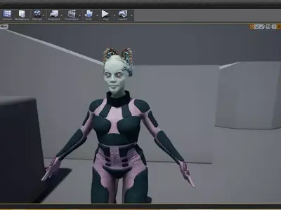 FemaleAlien01 UnrealEngine 3D model