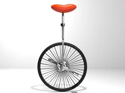 Bicycle - Unicyle 3D model