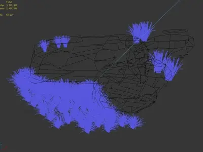 Brushwood - Gravel 04 3D model