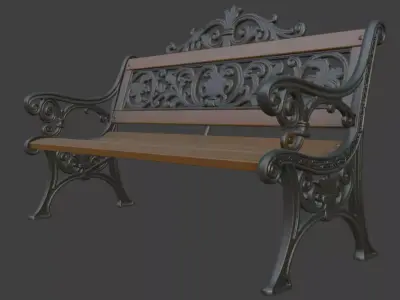 Park Bench 3D model