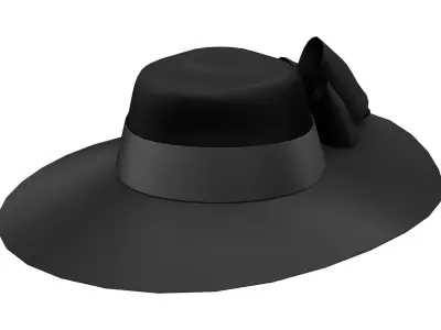 Beverly Hill Stepmom Hat Low-poly 3D model