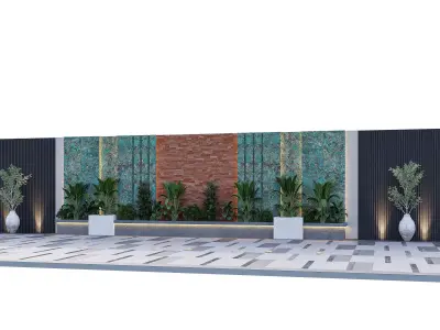 Fence design 3D model