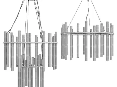 ECHO CHANDELIER Low-poly 3D model