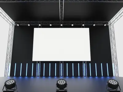 Concert Stage 3 3D model