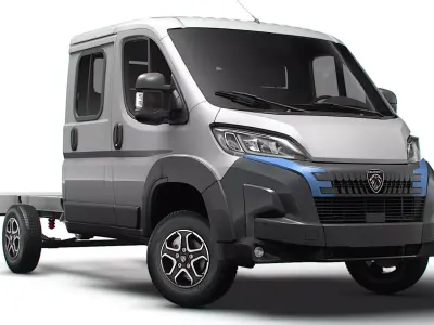 Peugeot Boxer Chassis DoubleCab L2 2026 3D model