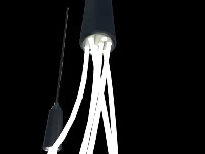 Minimal Light Fixture 3D model