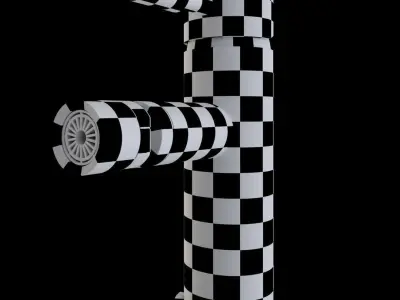 Bidet Tap beautiful faucet 3D model