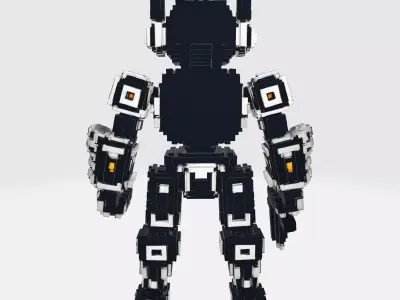 Robot Character 10 Low-poly 3D model