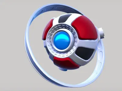 Simple Sci-Fi Probe  Low-poly 3D model