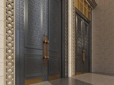 The main Facade of the Palace 3D model