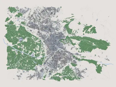 Granada City Spain 3D model