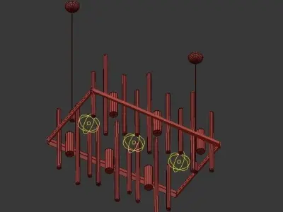 Cityscape Small Linear Pendant 3D model