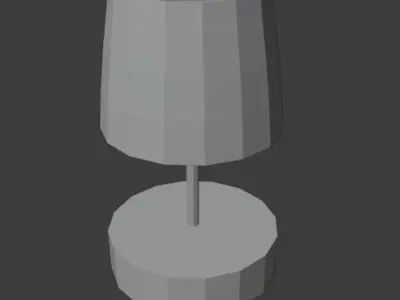 Lamp with metal base Free 3D model