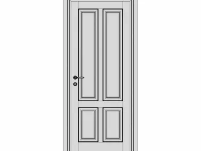wood Door 3D model