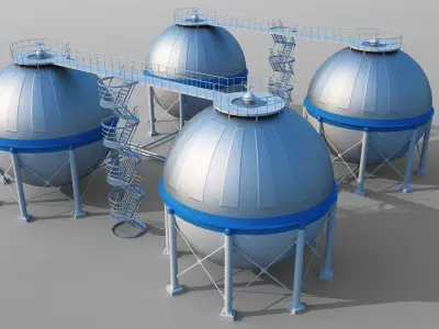 Industrial Buildings Collection 3D model