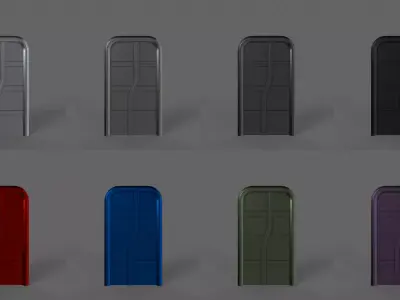PBR Gate Fence Door Wall - 60 Models 3D Model Pack