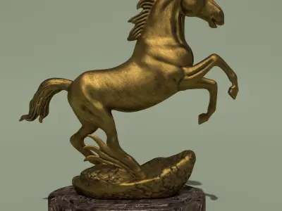 Horse Statuette 2G 3D model