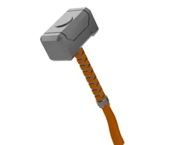 Space Knights Thunder Hammer 3D print model