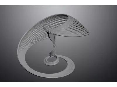 Modern Art Installation 3D model