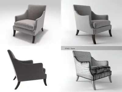 Bernie Lounge Chair 3D model