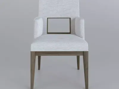 Casa Bella Upholstered Dining Arm Chair 3D model