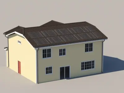 2 Story Residential Home 3D model