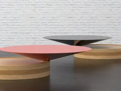 Laurel side table tops 3D model