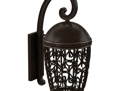 Light Outdoor Wall Lantern Texture
