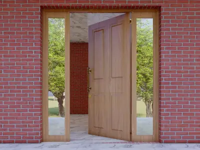 Doors Family Low-poly 3D model