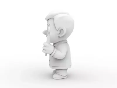 Cartoon Dentist 3D Printable 3D print model