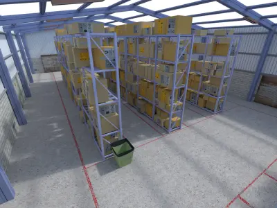 Warehouse Version 1 Low-poly 3D model