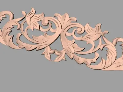 Woodworking CNC Router 3D Relief STL models used for artcam E435 3D model