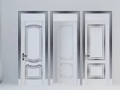 Door Number 1 003 Low-poly 3D model