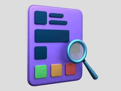 3D app web Icon Low-poly 3D model-09 Low-poly 3D model