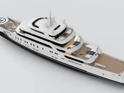 Albina Yacht 3D model