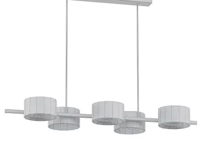 TRIAL four light pendant in copper 3D model