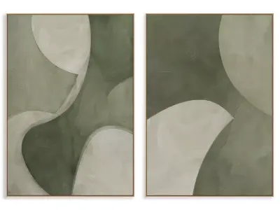 Abstract Painting Frame set 3D model 422
