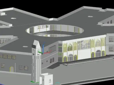 School Project 2D and 3D CAD Work 3D model