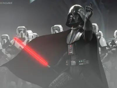  Star Wars Darth Vader Action Pose with Lightsaber 