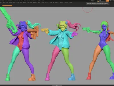 Cyberpunk Edgerunner Rebecca 3D print model