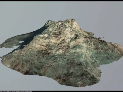 Dry Elements - Plants and terrains - 3D model 3D model